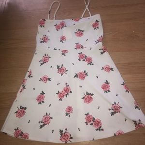 divided floral print dress